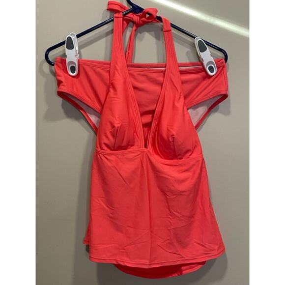 Cupshe Coral Halter Tankini Set Women's Size L - Picture 5 of 10